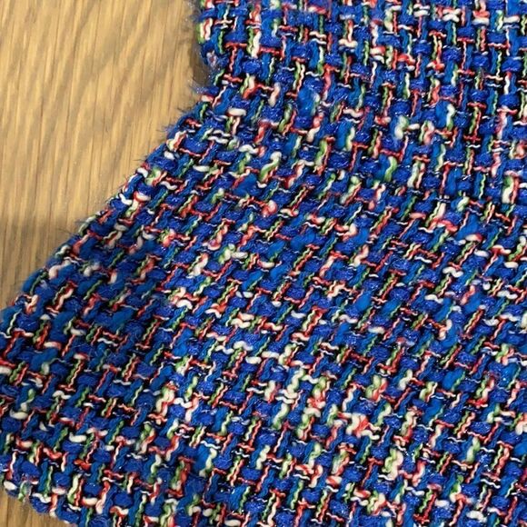 NWT J. Crew blue and red tweed skirt - Picture 5 of 5
